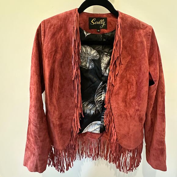Scully Leather Fringe Suede Jacket XS - Picture 4 of 6